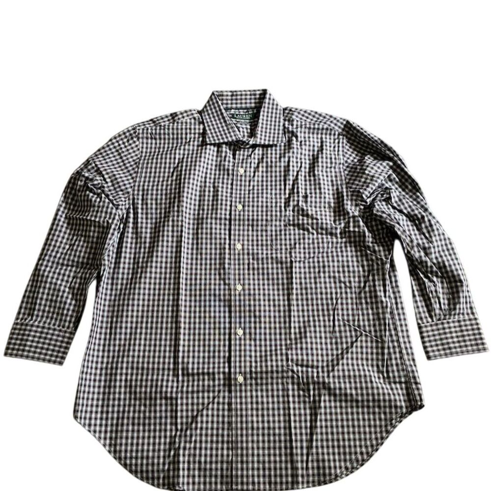 Polo Ralph Lauren Men's LT Plaid Classic Fit Button-Down Shirt 17.5‎ 32/33